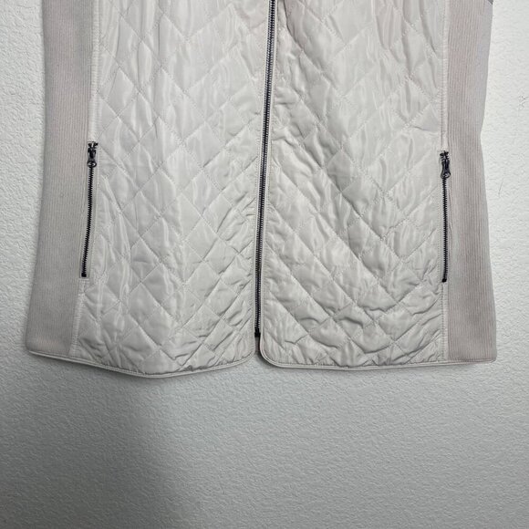 41 Hawthorn Quilted Zip-Up Vest – Size Large – Cream - Picture 7 of 13